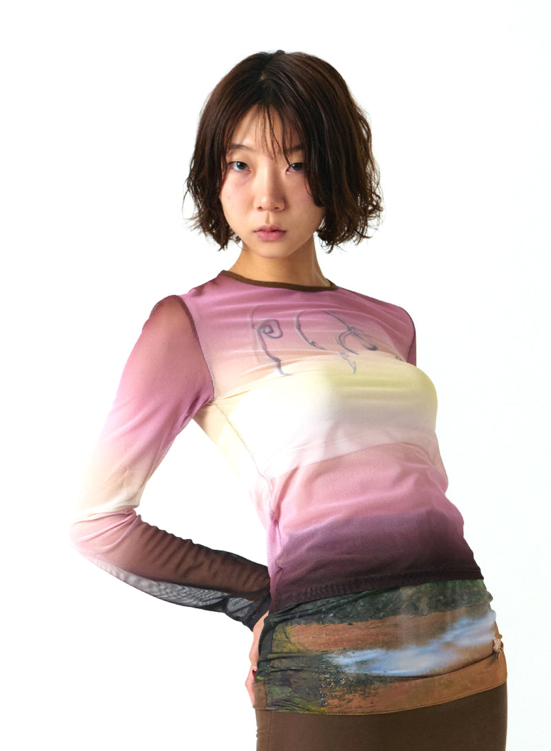 KILLING MOSQUITO MESH TOP (PINK)
