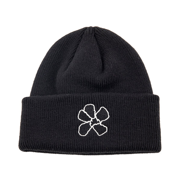 フラワービーニー /FLOWER BEANIE / BLACK – 60% - SIXTYPERCENT