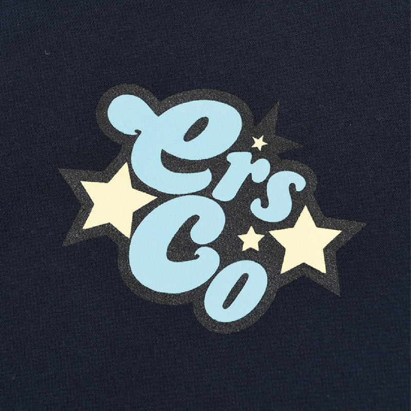 star logo graphic hoodie_navy
