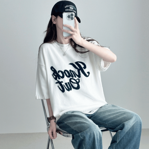 韓国ブランドCRUFFIN オーバープリントシャツ 2枚セット - メンズ
