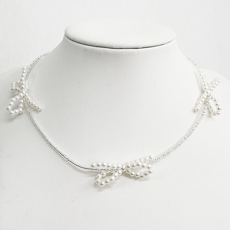 LaLuna Ribbon Bead Necklace