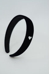 Heart symbol velvet hair band (S)