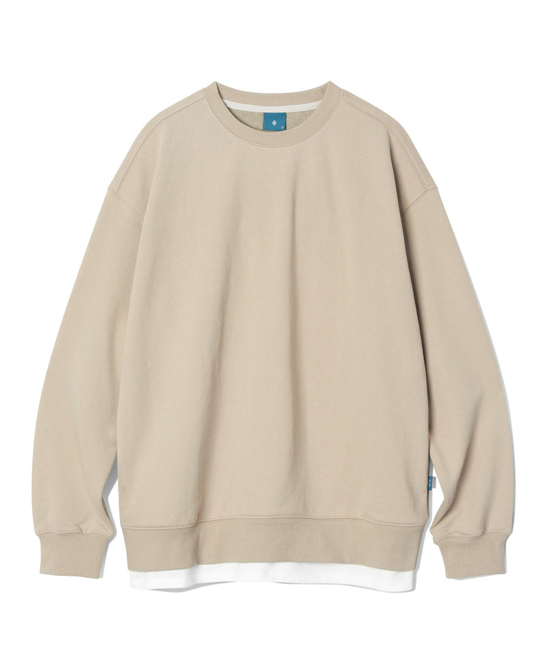 レイヤードスウェットシャツT62/Layered Sweatshirt T62 Beige – 60