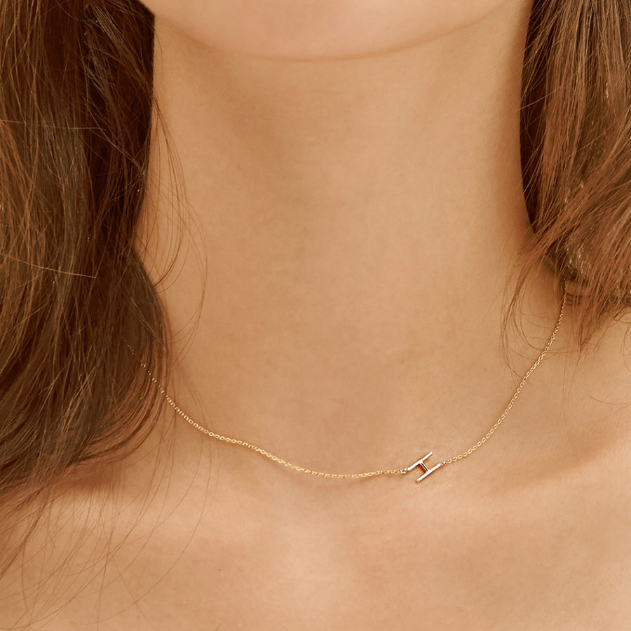 イニシャルネックレス / hei initial combi necklace – 60% - SIXTYPERCENT