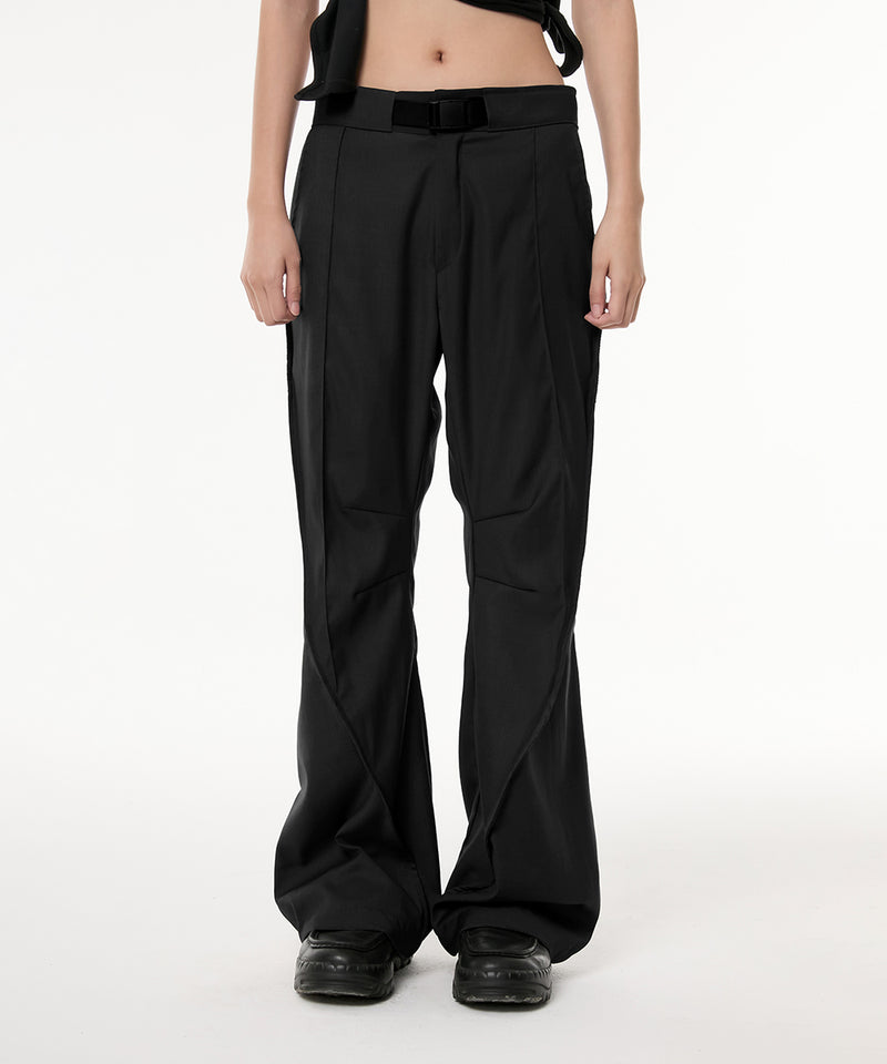 Diagonal Flare Pants