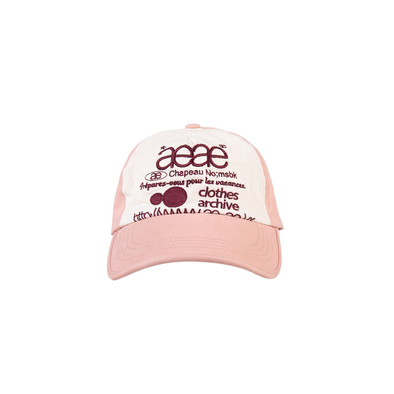 ウェブロゴ5パネルキャップ/Web Logo 5pannel Cap [Pink/Bugundy]