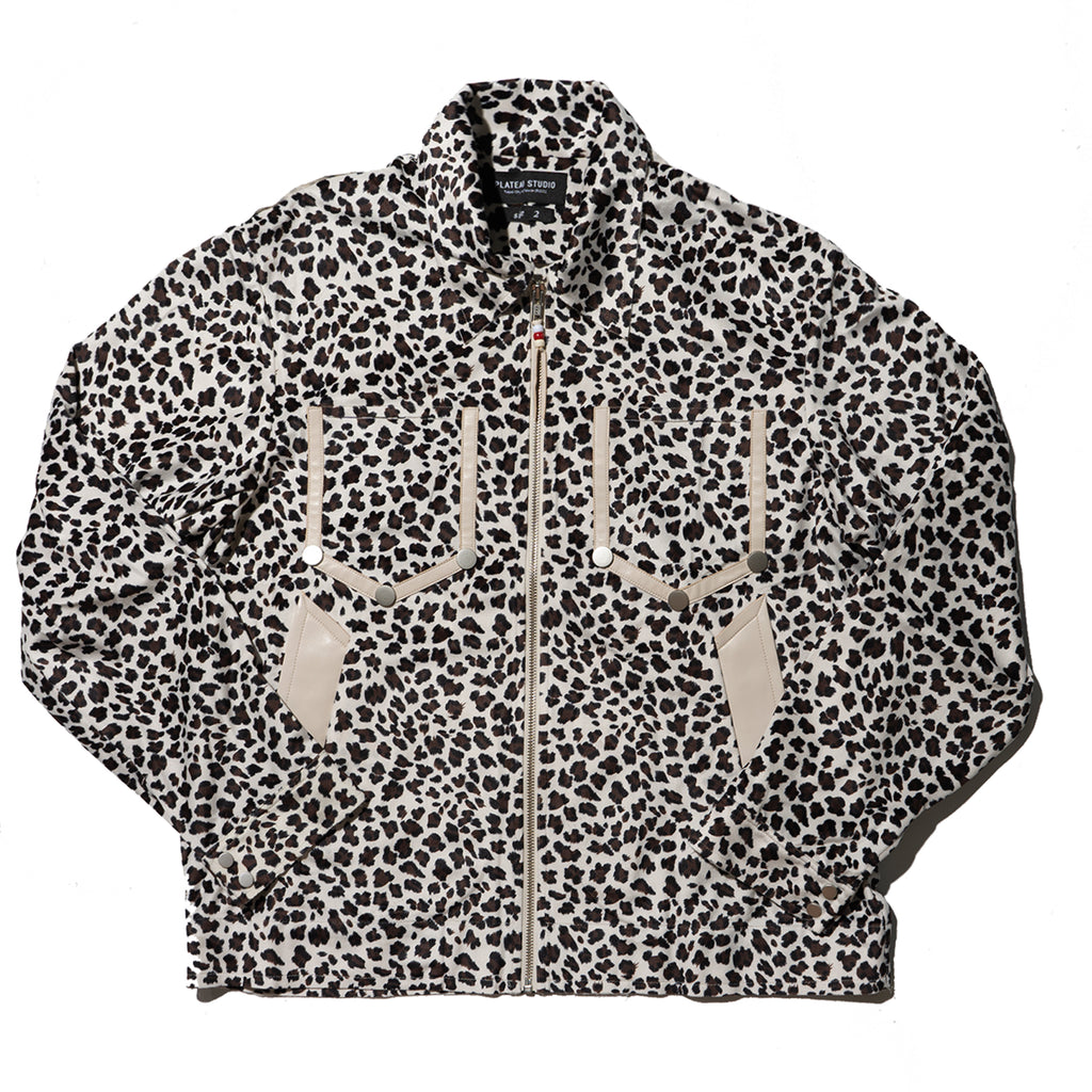 PLATEAU STUDIO fluffy leopard jacketレオパード