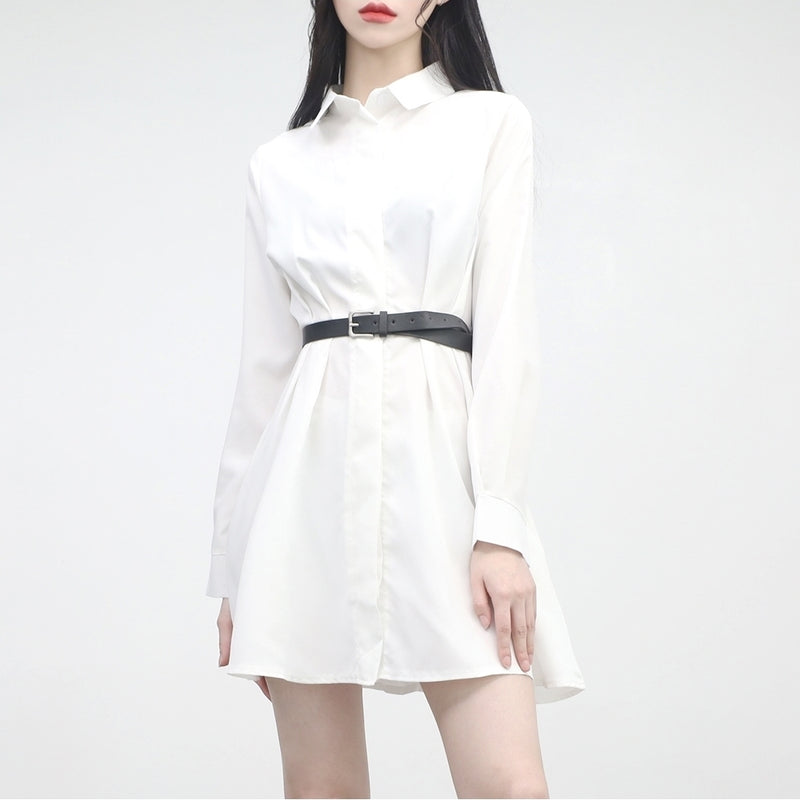 イントピンタックシャツドレス / Ints Pintuck Shirt Dress (belt set