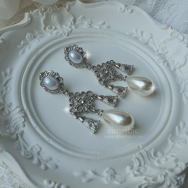 ロココシャンデリアピアス / Rococo Chandelier Piercing - Silver