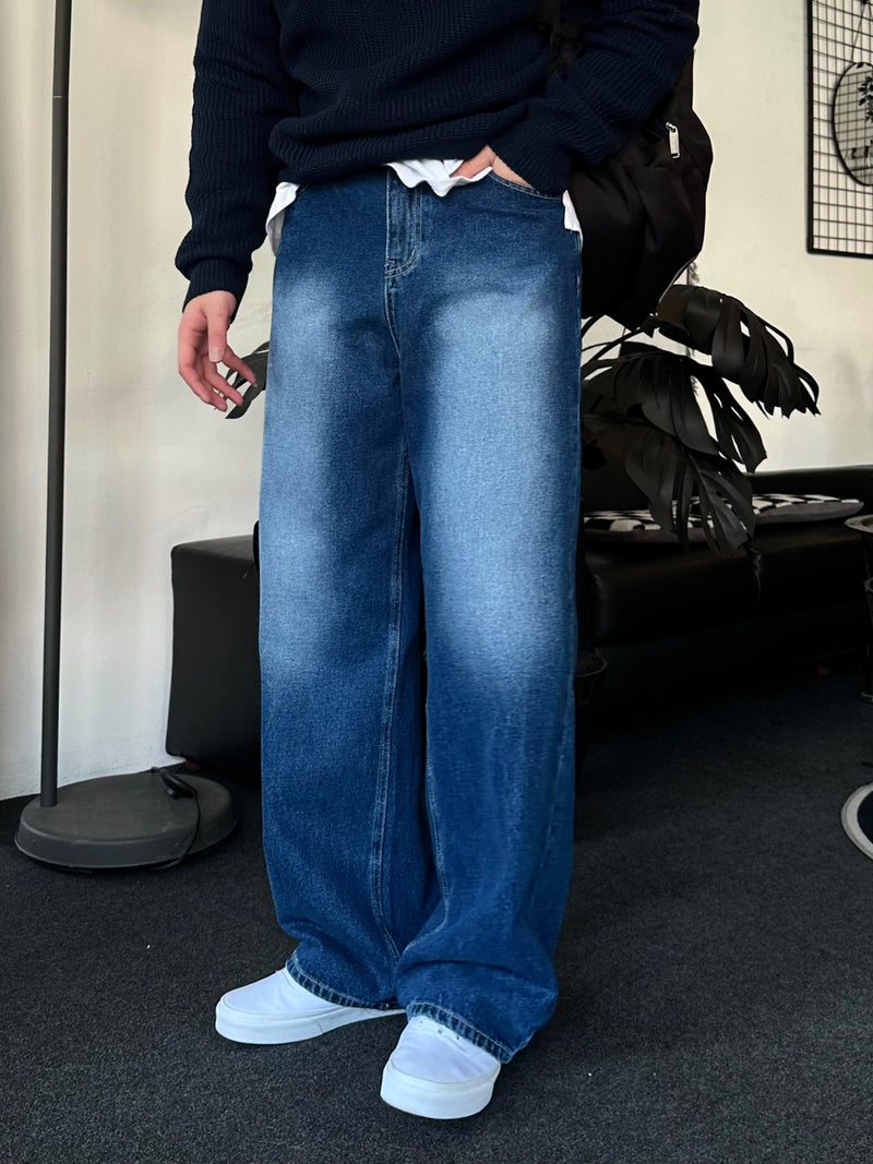 ハッシーブラシワイドデニムパンツ / HACCY BRUSH WIDE DENIM PANTS(ONE COLOR)NEVERDOWHY/ {{  category }}