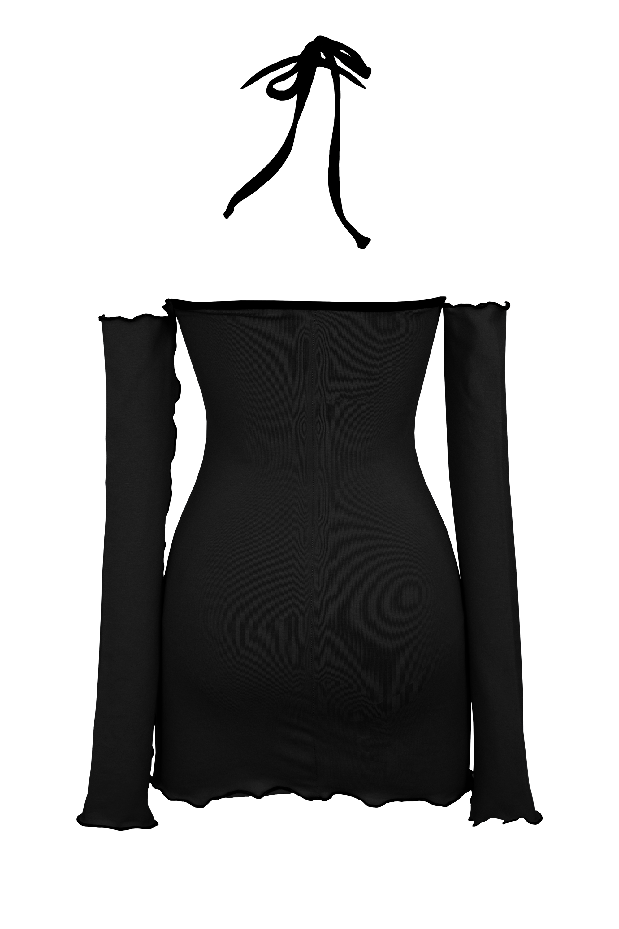 Ziggy Black Halter Neck Mini Dress – Beginning Boutique US