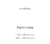 ファーンノートバインディングノートlovewillsetufree/farm note binding note lovewillsetufree