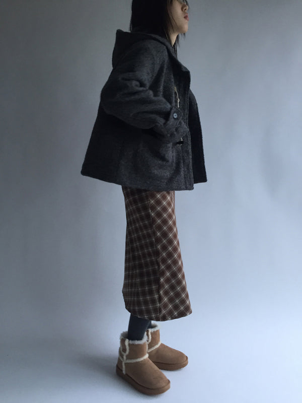 Tencel Vintage Checkered Skirt
