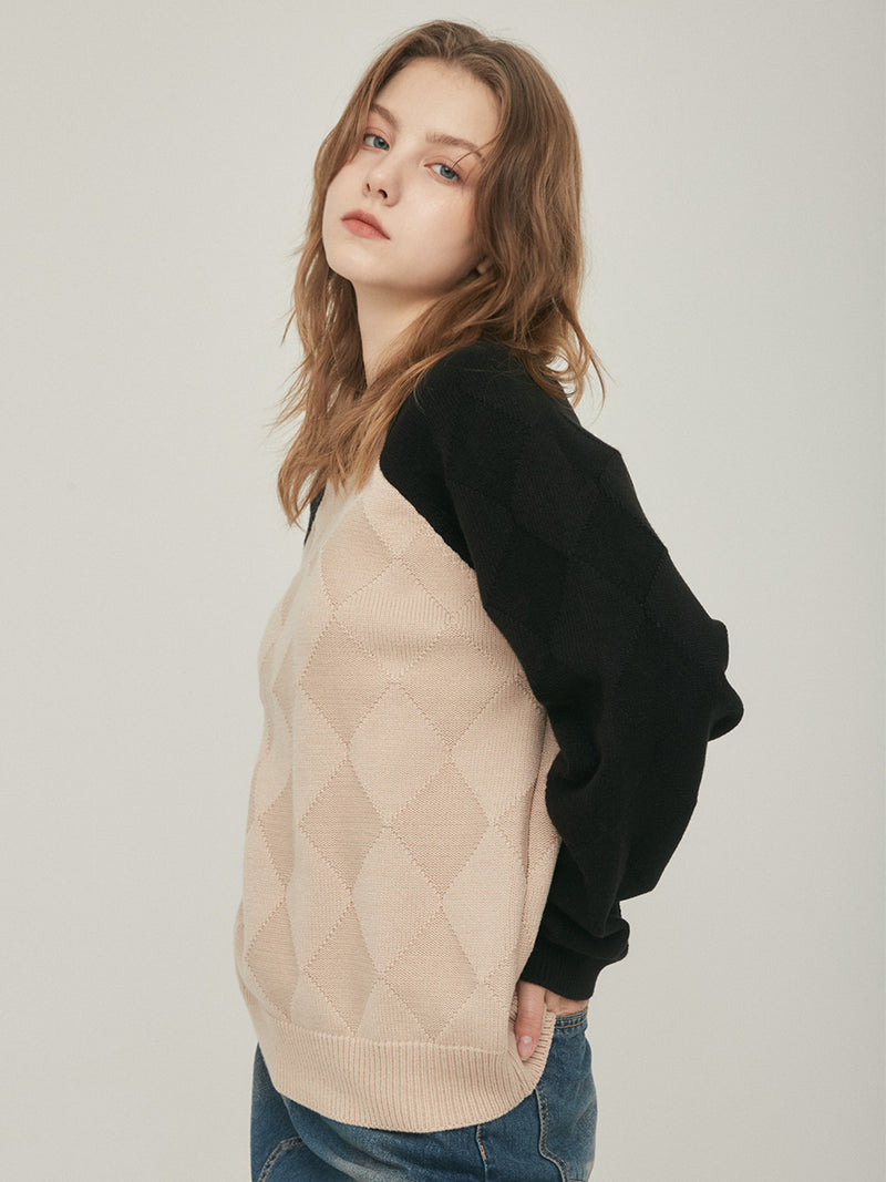 ダイアモンドニット/LO DIAMOND KNIT (BLACK) – 60% - SIXTYPERCENT