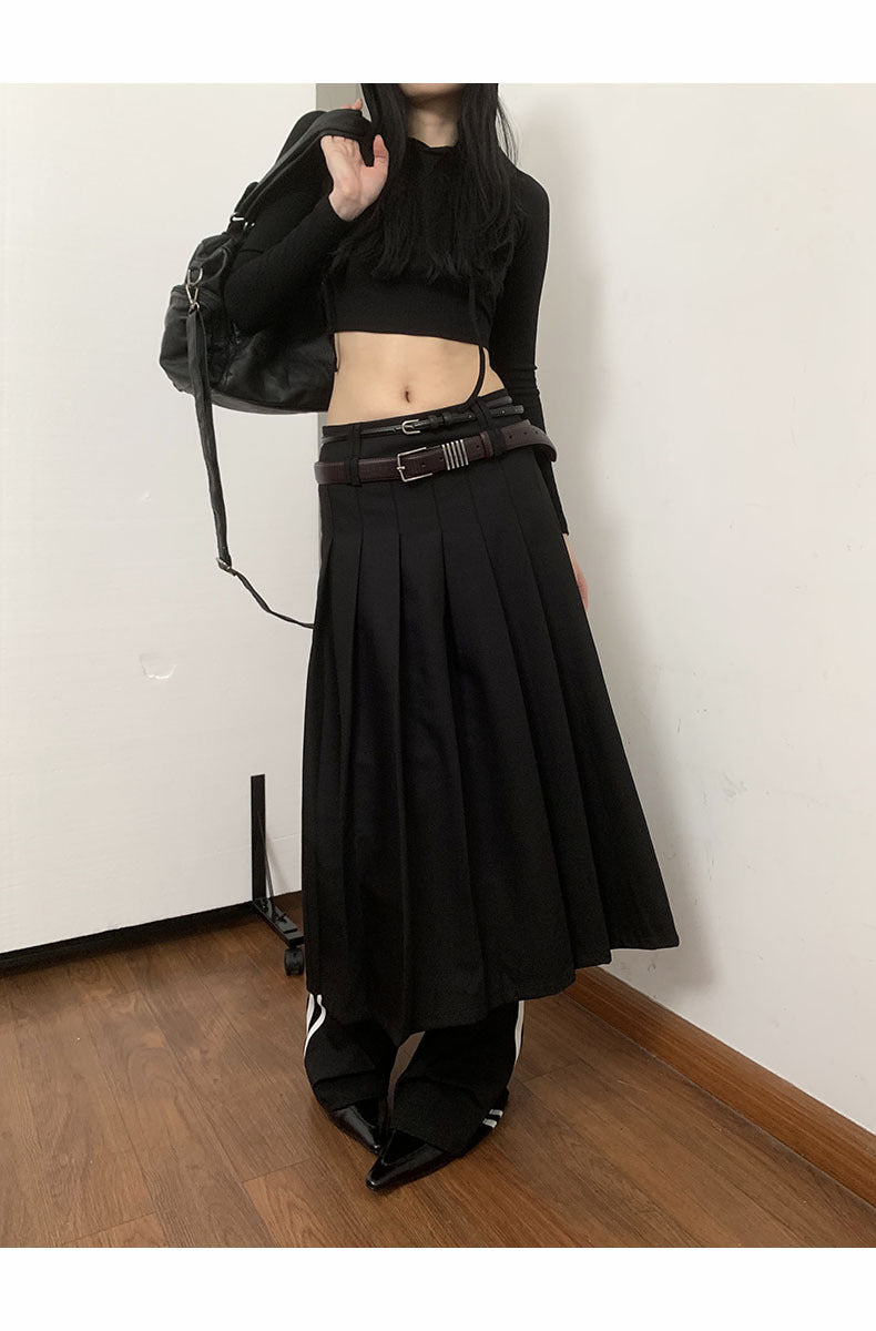 Standard long flared skirt