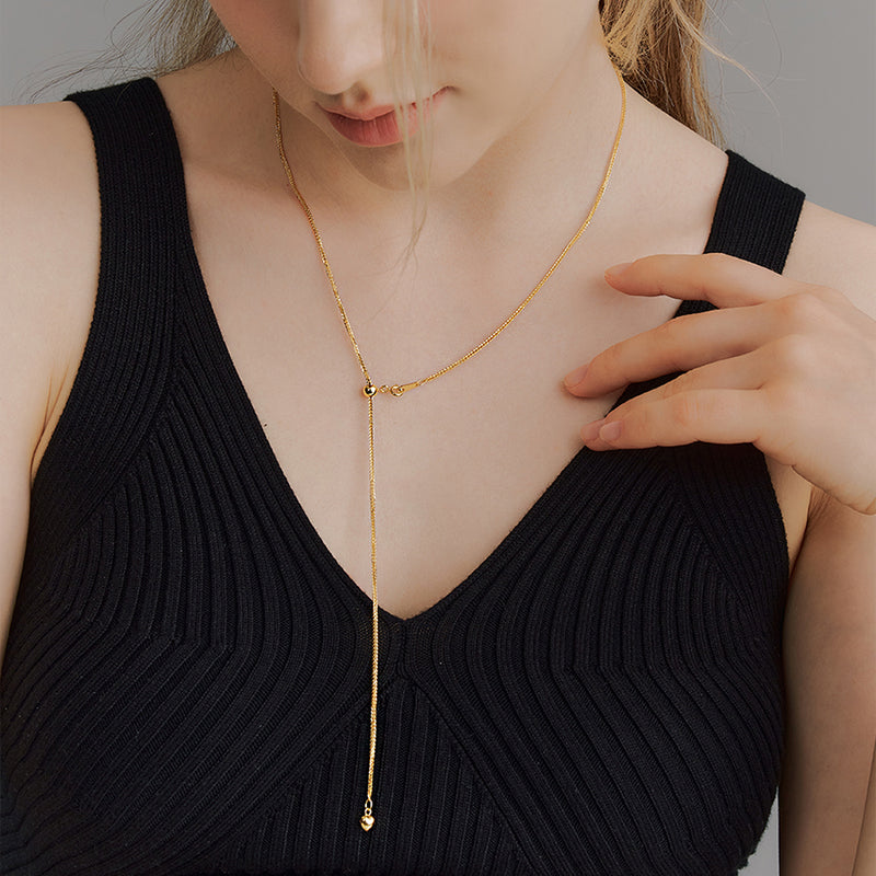 シリコンボールロングネックレス / silicon ball long necklace