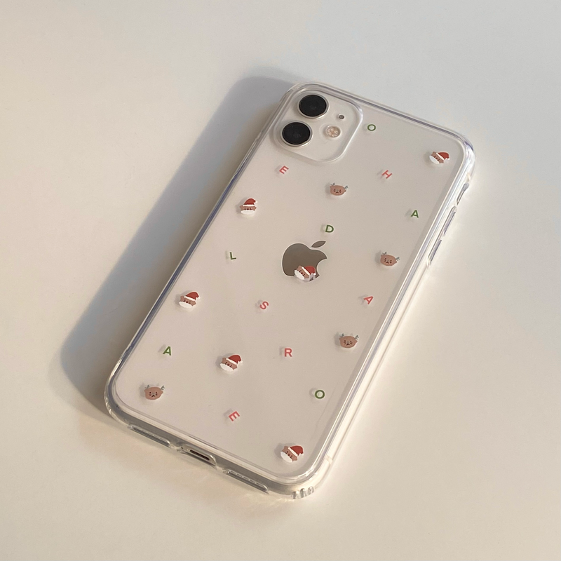 Santa Pattern Jelly Case (iPhone, Galaxy) (6674269601910)