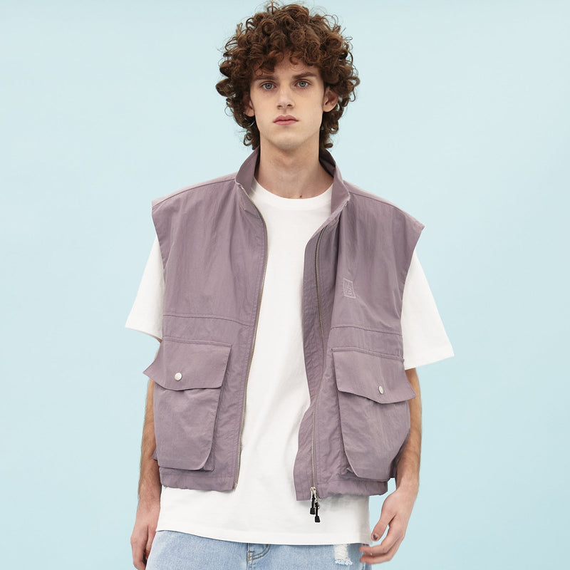 ウィンドブレーカージップアップベスト / Windbreaker zipup vest