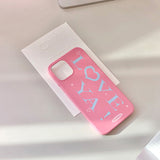 ラブヤアイフォンケース/love ya case (pink)