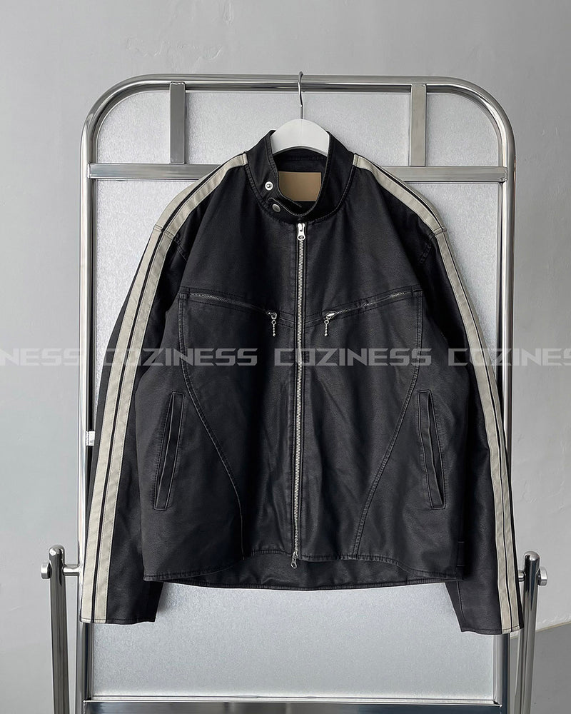 ビンテージY2Kレザージャケット / LN Vintage Y2K Leather Jacket (3 colors)COZINESS/ {{  category }}