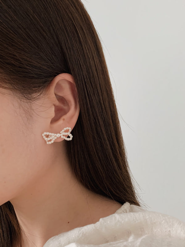 LANIE】ribbon body earring リボンピアスclane - アクセサリー