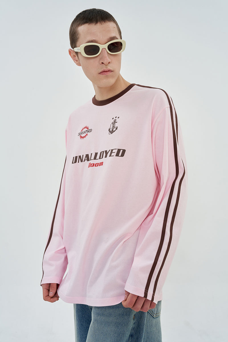 ロゴフットボールTシャツ / LOGO FOOTBALL LSV T SHIRT / PINK – 60