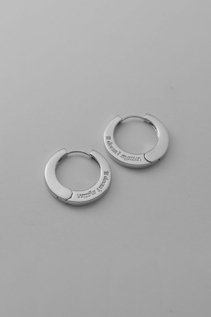 Flat one touch earring (L)