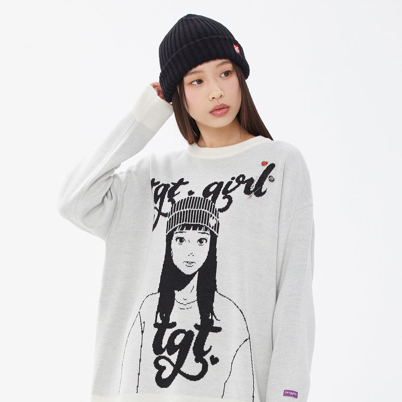 TGT ガール ニット / TGT GIRL KNIT(OATMEAL) – 60% - SIXTYPERCENT