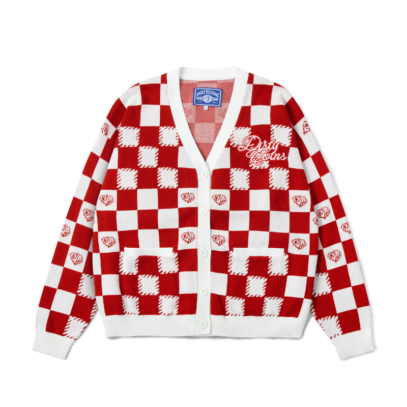 チェッカーボードニットカーディガン / Checkerboard Knit Cardigan