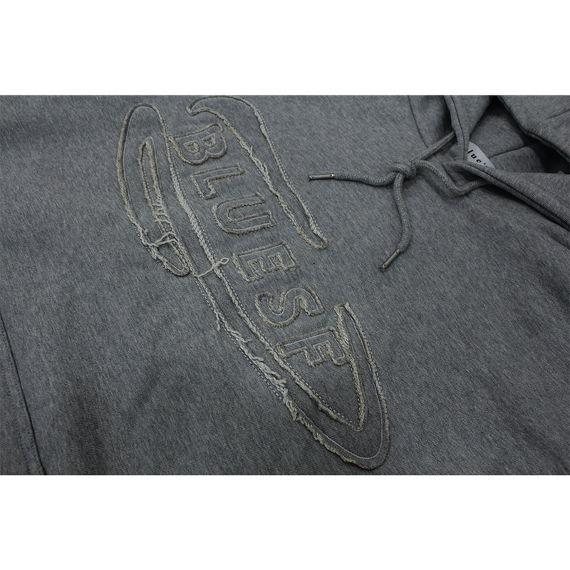 Bluesf Cutting Patch Heavy Hoodie
