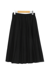 ジェイクウールビゾバックルプリーツウィンターロングスカート(2 colors)