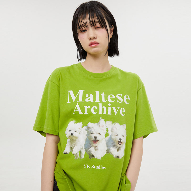 マルチーズアーカイブ半袖Tシャツ/Maltese archive half sleeve tshirts