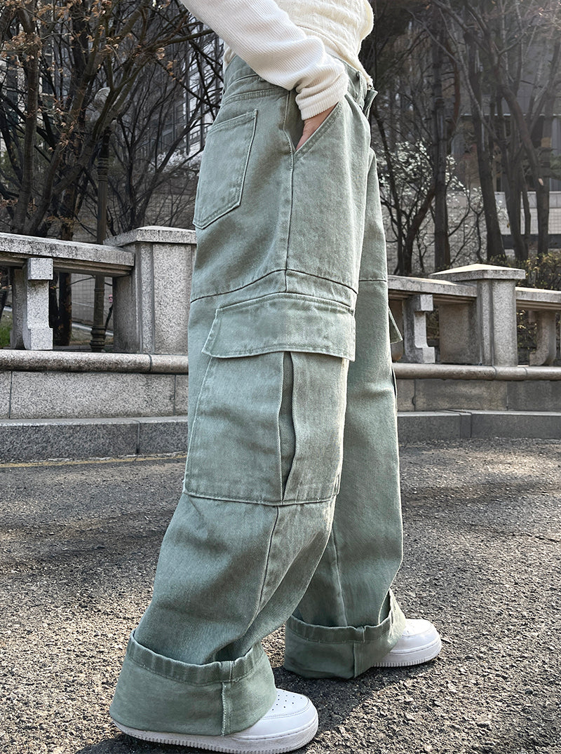 9,000円Lig.  wide cargo pants gray