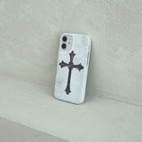[MADE] cross hard phone case (matt white)