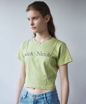 NICOLE ピンタッククロップTシャツ