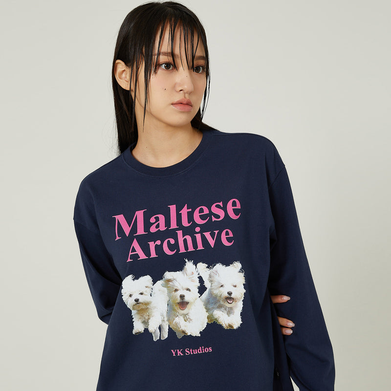 マルチーズアーカイブロングスリーブTシャツ – 60% - SIXTYPERCENT