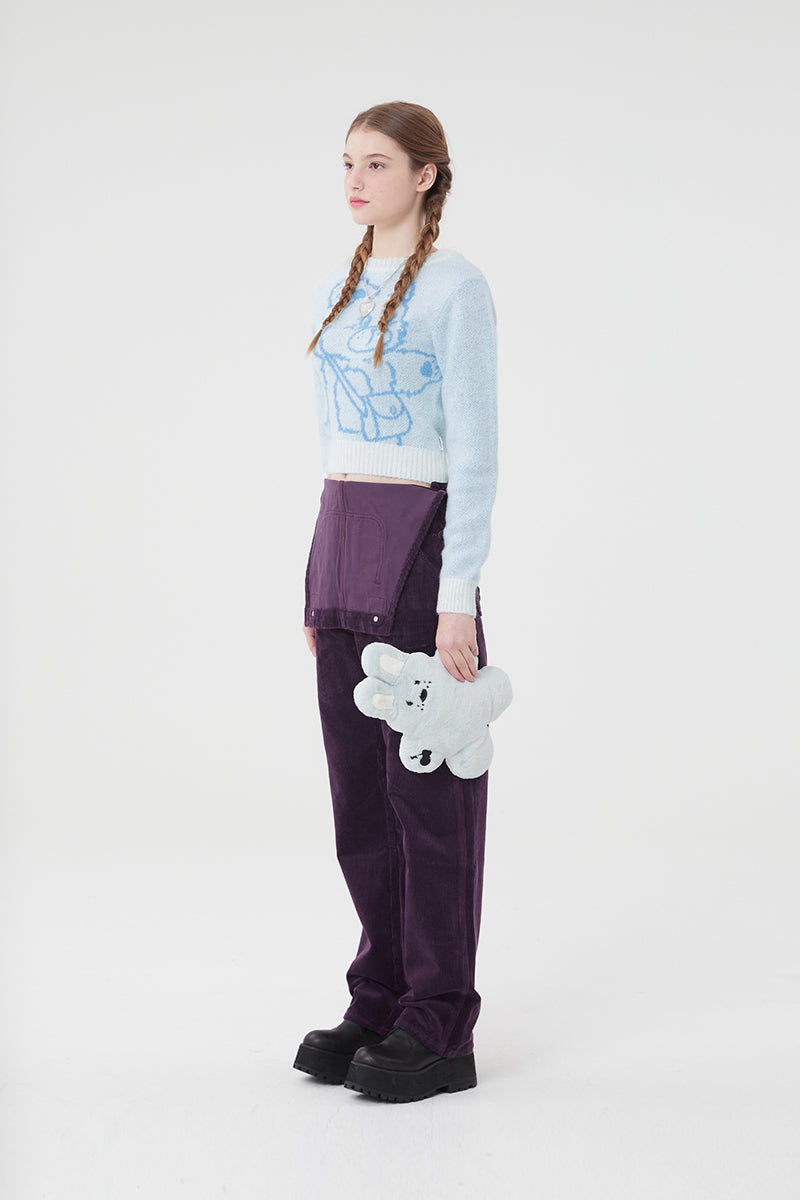 ウィティーバニークロップ丈ニット／WITTY BUNNY CROP KNIT [WHITE]KIRSH/ {{ category }}