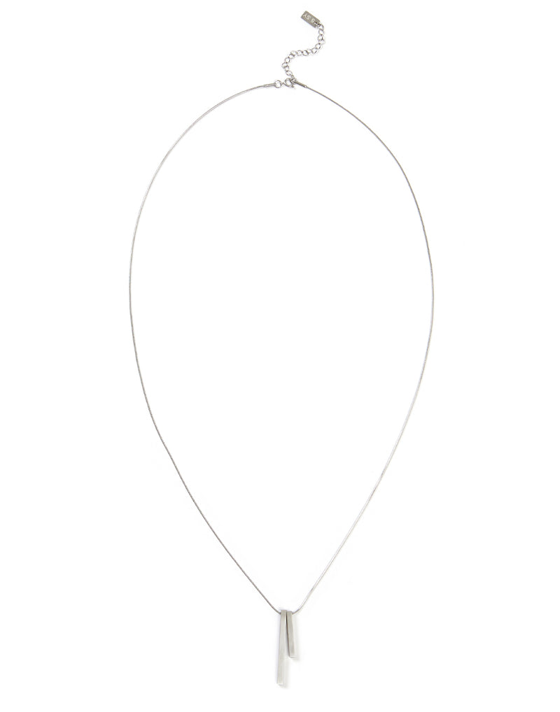 ダブルスティックペンダントネックレス / double stick pendant necklace