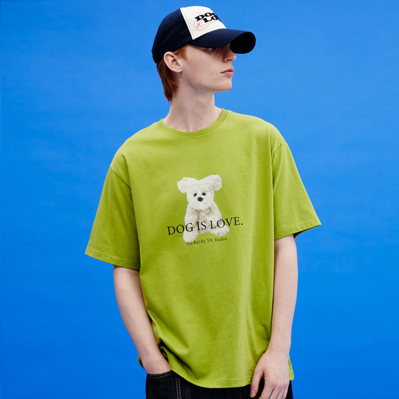 ドッグイズラブマルチーズトイ半袖Tシャツ/Dog is love maltese toy