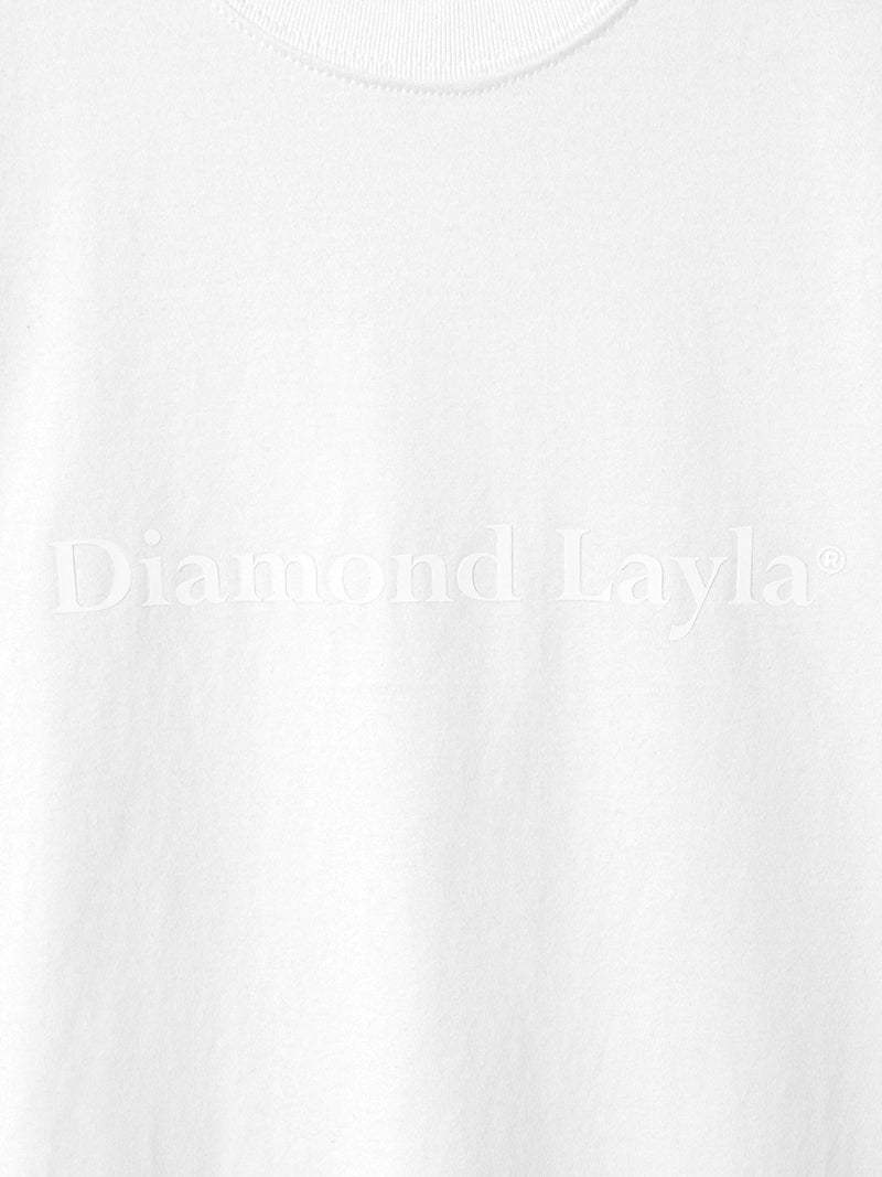 シリコンロゴ半袖Tシャツ / Silicone Logo Short Sleeve T-shirt T77 WhiteDIAMOND LAYLA/  {{ category }}