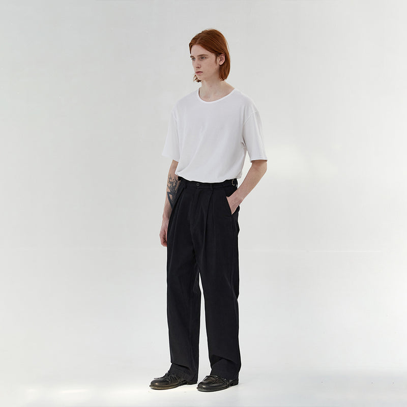 インバーテッドプリーツチノパンツ / INVERTED PLEATS CHINO PANTS