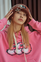 ポムポムフーディ / pompom hoodie_pink