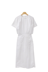 Have Summer Nylon Baskets Short-Sleeved Long Dress (3 colors)