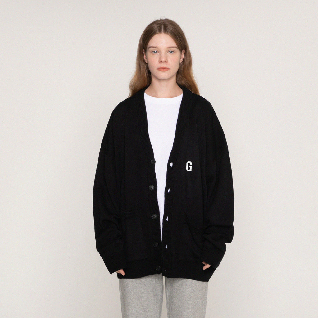 ロゴフローティングニットカーディガン / [UNISEX] G logo floating