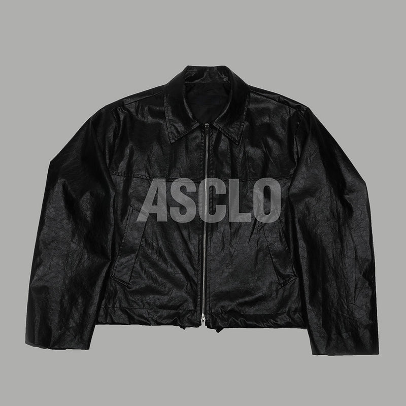 クラックレザージャケット / ASCLO Crack Leather Jacket – 60