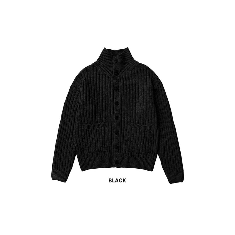 カシミアハイネックカーディガン/ASCLO Cashmere High Neck Cardigan