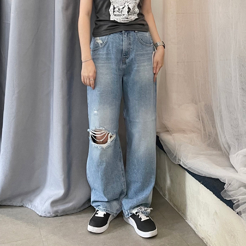 805 [ユニセックス] ビンテージビッグポケットルーズフィットデニムパンツ / 805 [UNISEX] VINTAGE BIG POCKET  LOOSE-FIT DENIM PANTSDMANC/ {{ category }}