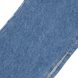 ワイドフィットスリットミディアムブルーデニムパンツ/WIDE FIT SLIT MEDIUM BLUE DENIM PANTS [16634]