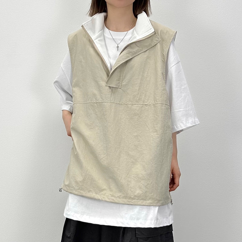 メッシュアノラックノースリーブ / Mesh anorak Sleeveless