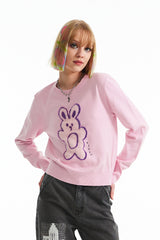 WITTY BUNNY POINT KNIT [PINK]